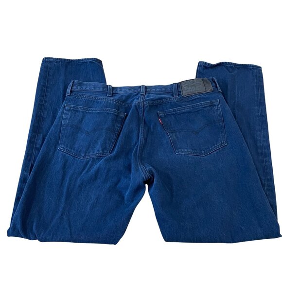Levis' 501 Original Fit Indigo Blue Jeans Men's Size 40x30 Button Fly - Picture 3 of 7